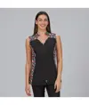 Blusa abierta mujer cremallera naia Garys