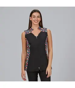 Blusa abierta mujer cremallera naia Garys