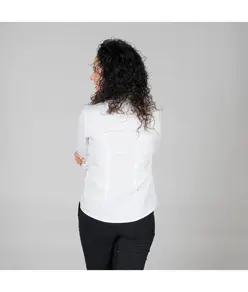 Blusa donna bottone nascosto m/lunga Garys