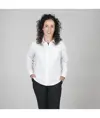 Blusa donna bottone nascosto m/lunga Garys