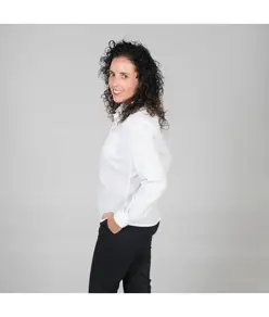 Blusa donna bottone nascosto m/lunga Garys