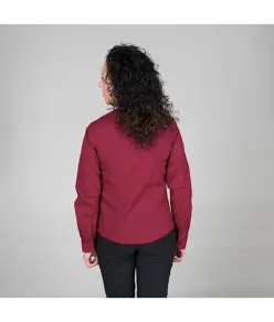 Blusa donna bottone nascosto m/lunga Garys