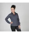 Blusa donna bottone nascosto m/lunga Garys