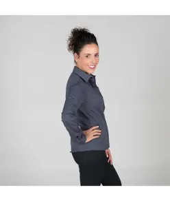 Blusa donna bottone nascosto m/lunga Garys
