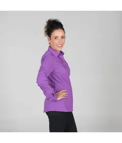 Blusa donna bottone nascosto m/lunga Garys