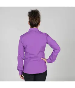 Blusa donna bottone nascosto m/lunga Garys