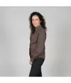 Blusa donna bottone nascosto m/lunga Garys