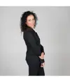 Blusa donna bottone nascosto m/lunga Garys