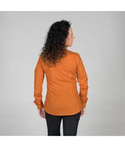 Blusa donna bottone nascosto m/lunga Garys