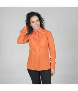 Blusa donna bottone nascosto m/lunga Garys