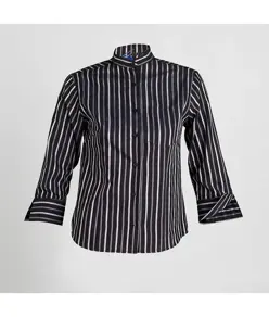 Blusa donna c/con collo manica 3/4 righe Garys