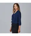 Blusa donna colletto rever nastro flavia Garys