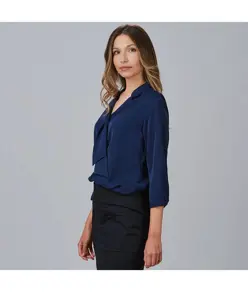 Blusa donna colletto rever nastro flavia Garys