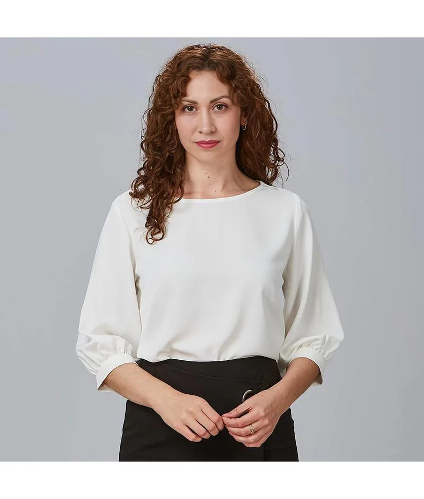 Blusa donna manica arricciata rosanna Garys