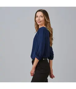 Blusa donna manica arricciata rosanna Garys