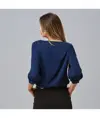 Blusa donna manica arricciata rosanna Garys