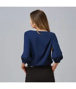 Blusa donna manica arricciata rosanna Garys