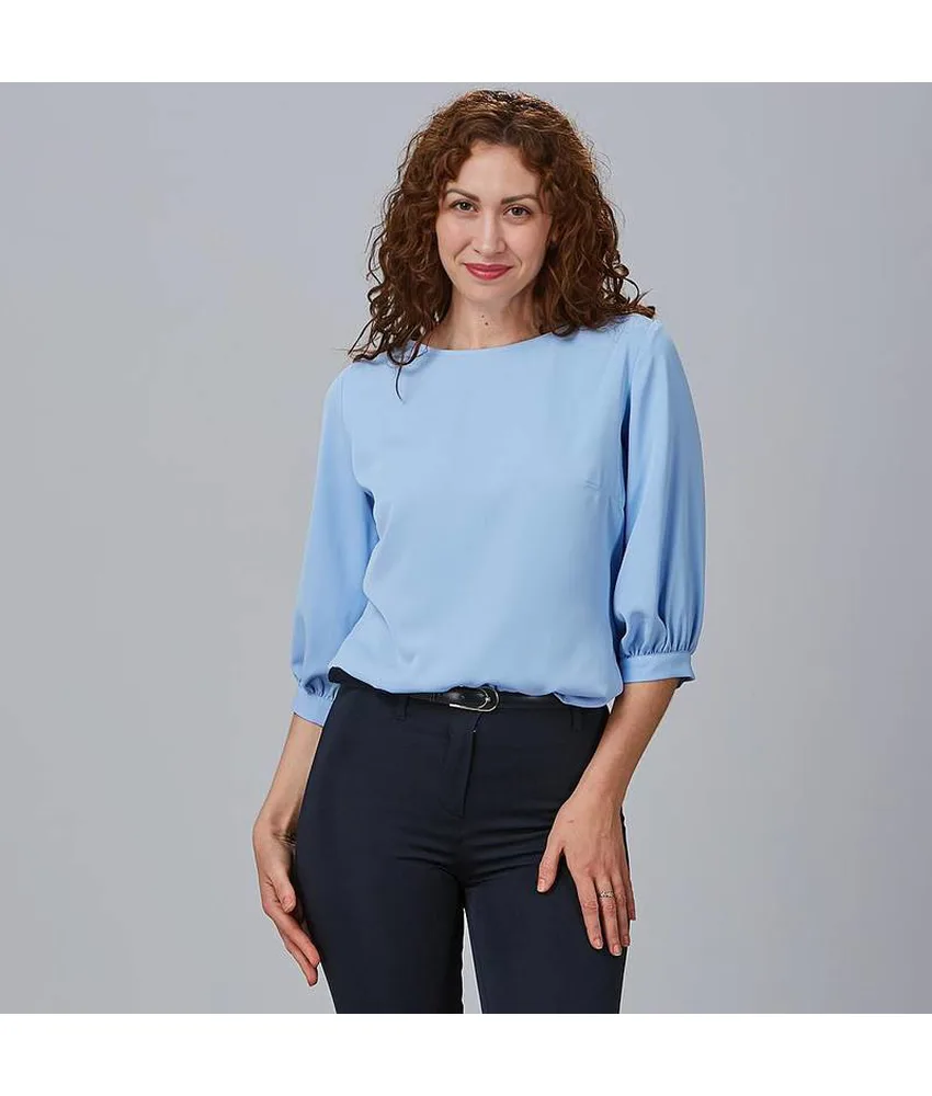 Blusa donna manica arricciata rosanna Garys
