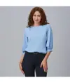 Blusa donna manica arricciata rosanna Garys