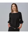 Blusa donna manica arricciata rosanna Garys