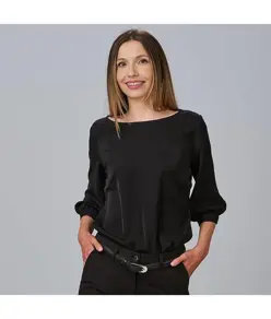 Blusa donna manica arricciata rosanna Garys