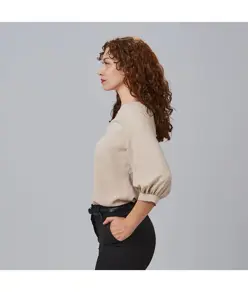 Blusa donna manica arricciata rosanna Garys