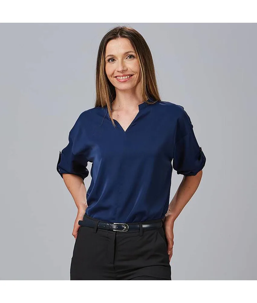 Blusa donna manica roll up micaela Garys