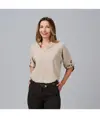 Blusa donna manica roll up micaela Garys
