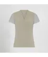 Blusa donna maniche coste rosell Garys