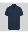 Blusa hombre boton oculto m/c marc Garys