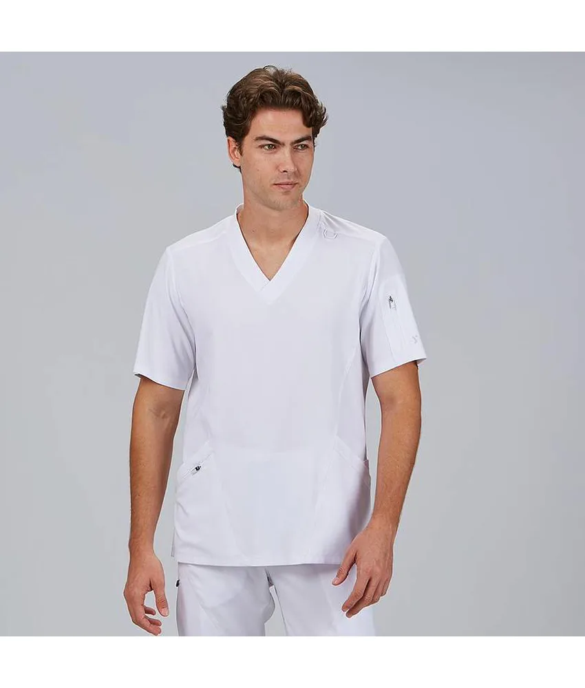 Blusa hombre cuello canale m/c ruben Garys