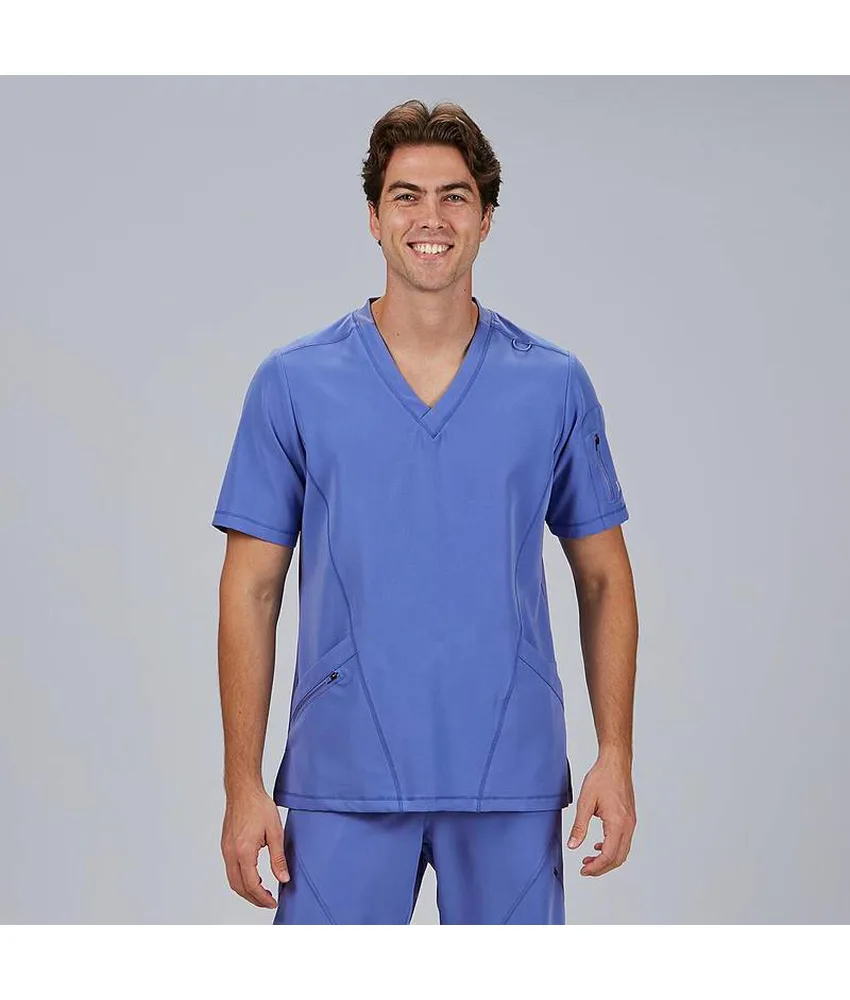 Blusa hombre cuello canale m/c ruben Garys