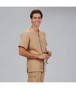 Blusa hombre cuello canale m/c ruben Garys