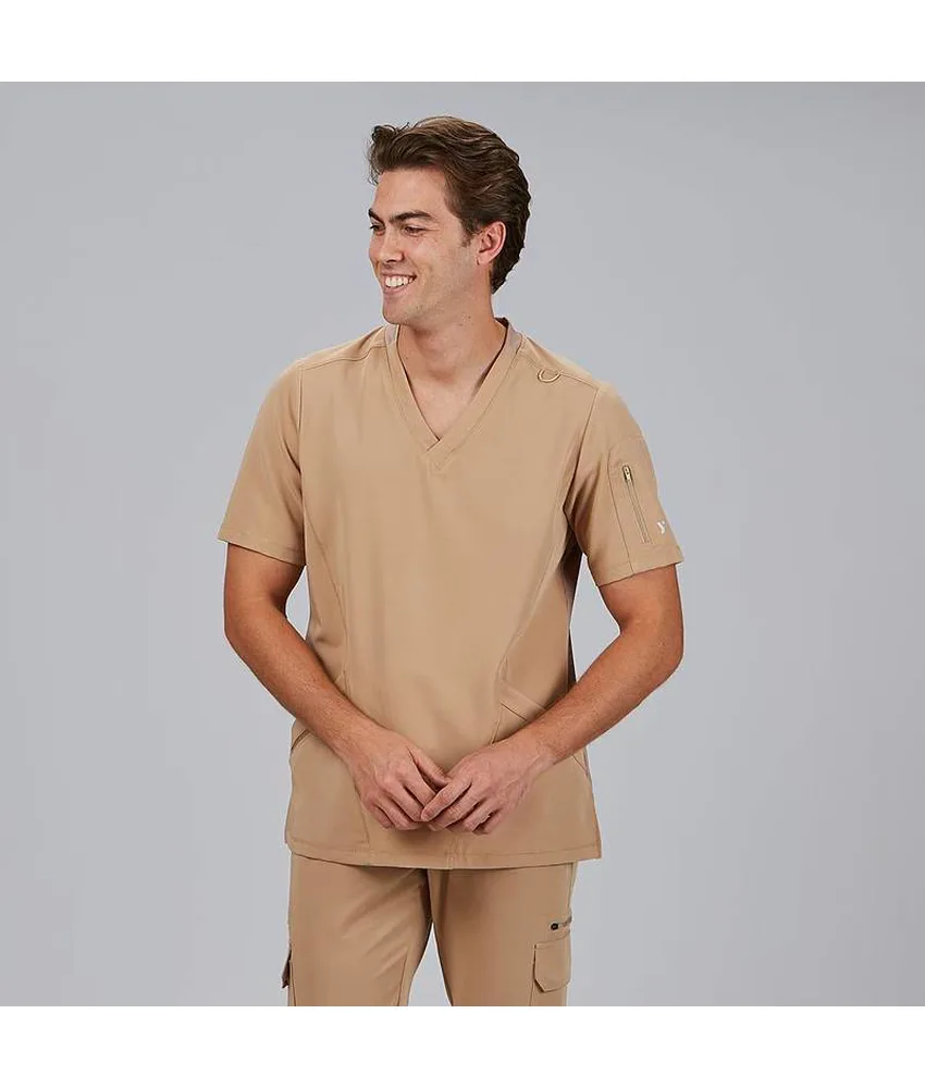 Blusa hombre cuello canale m/c ruben Garys