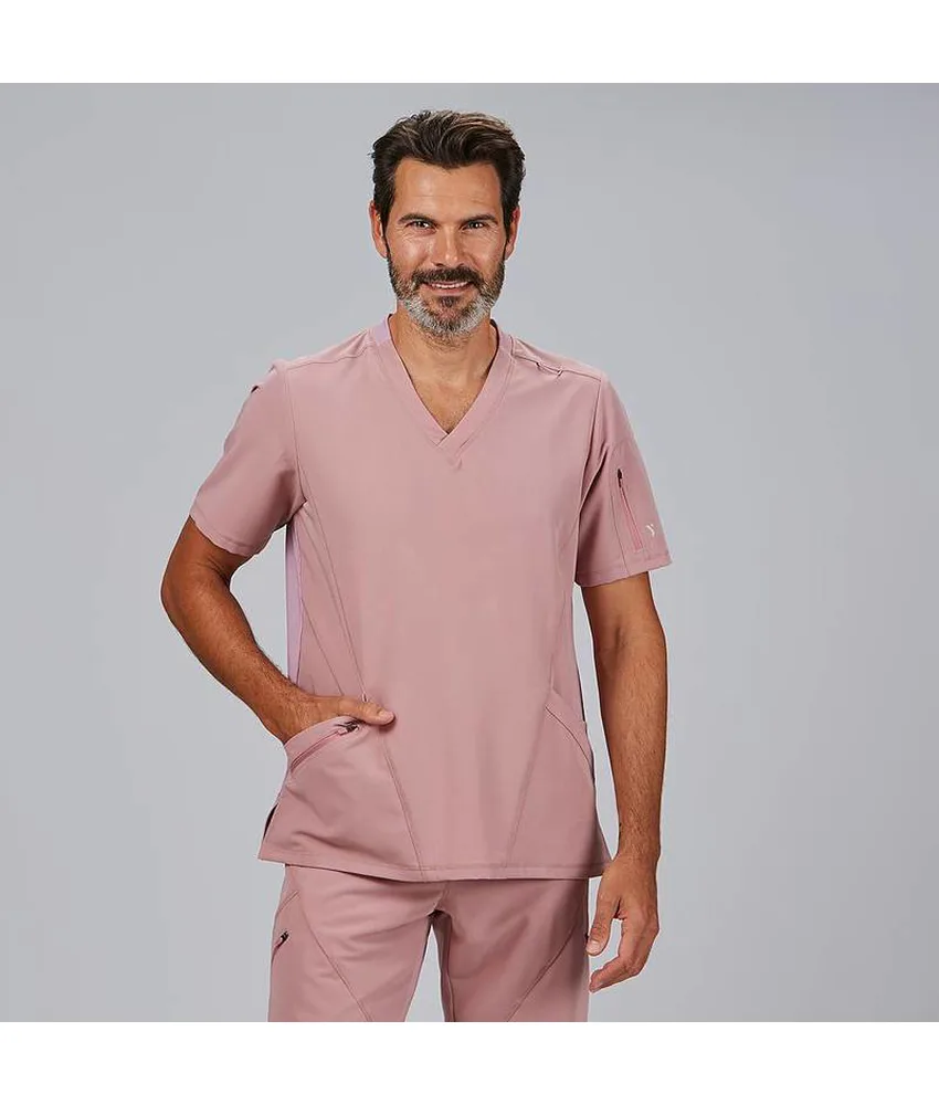 Blusa hombre cuello canale m/c ruben Garys