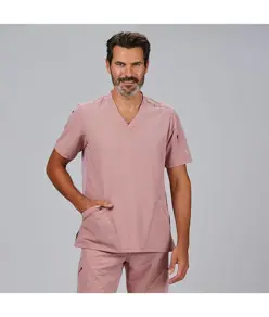 Blusa hombre cuello canale m/c ruben Garys
