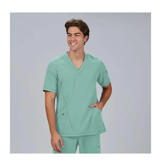 Blusa hombre cuello canale m/c ruben Garys