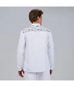 Blusa hombre cuello mao m/l jacob Garys