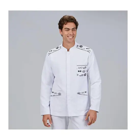 Blusa hombre cuello mao m/l jacob Garys