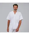 Blusa hombre sanitaria boton presion m/c "red line" Garys