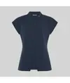 Blusa mujer abierta cremallera m/c musa Garys