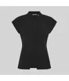 Blusa mujer abierta cremallera m/c musa Garys