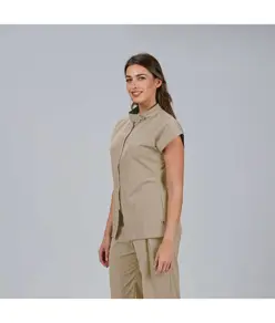 Blusa mujer abierta cremallera m/c musa Garys