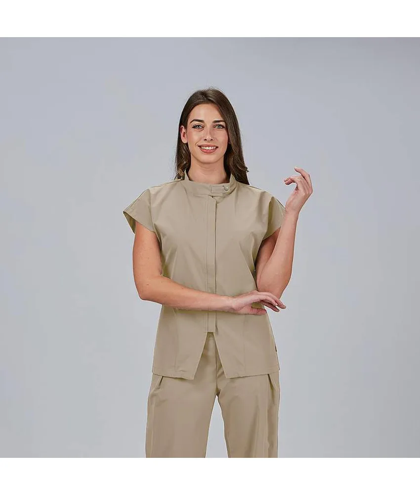 Blusa mujer abierta cremallera m/c musa Garys