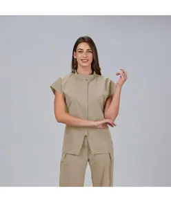 Blusa mujer abierta cremallera m/c musa Garys