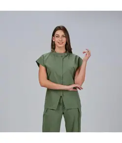 Blusa mujer abierta cremallera m/c musa Garys