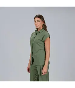Blusa mujer abierta cremallera m/c musa Garys