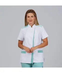 Blusa mujer abierta cuello mao m/c judit Garys