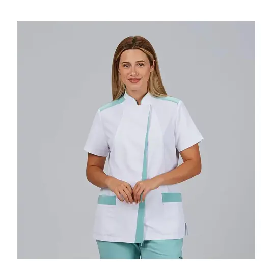 Blusa mujer abierta cuello mao m/c judit Garys