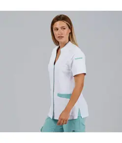 Blusa mujer abierta cuello mao m/c ylena Garys